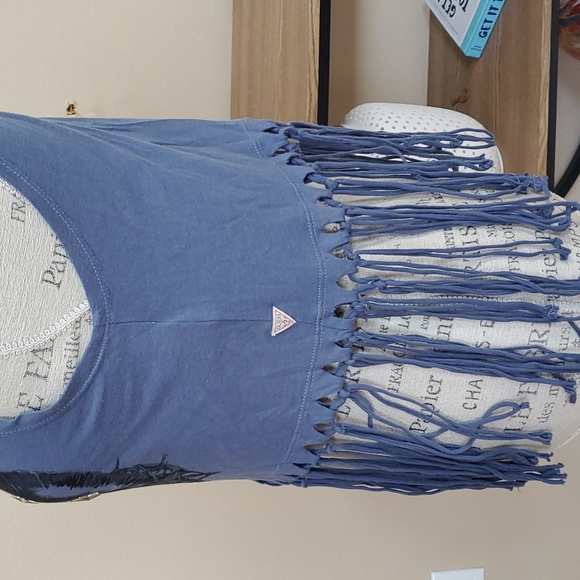 Guess Dare to Dream fringe boho top - Picture 4 of 7